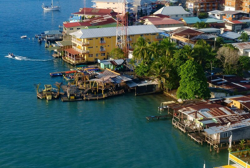 Aerial view of Bocas del Toro